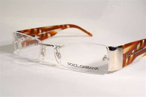 dolce and gabbana rimless glasses